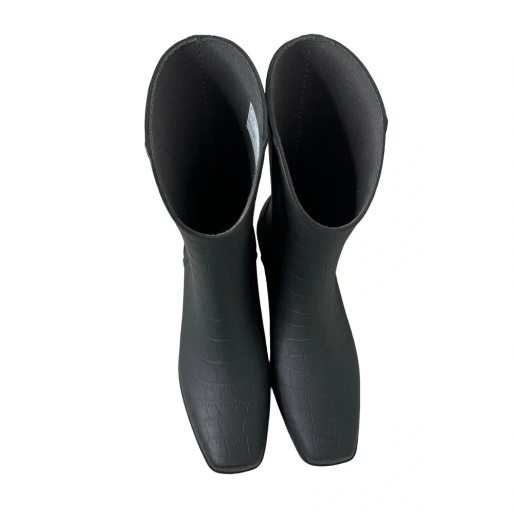 Bogs‎ Jolene Mid Rain Boot Western Black Waterproof 10